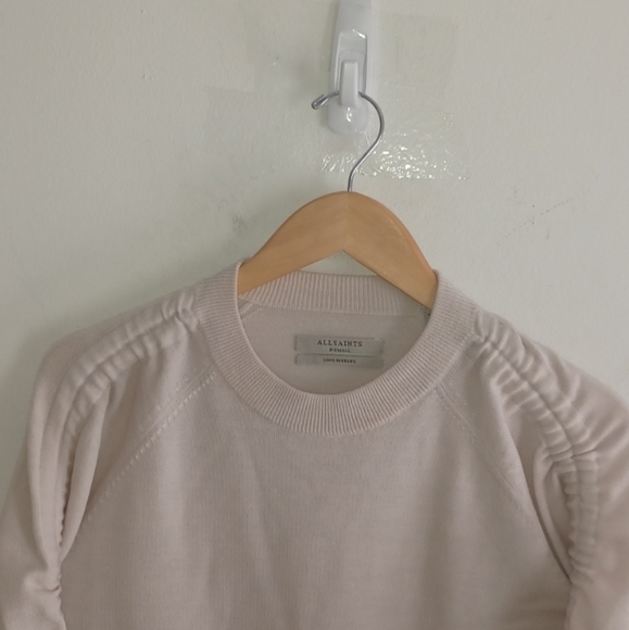NWOT AllSaints "Eros Jumper - cream/pink" - Picture 9 of 10